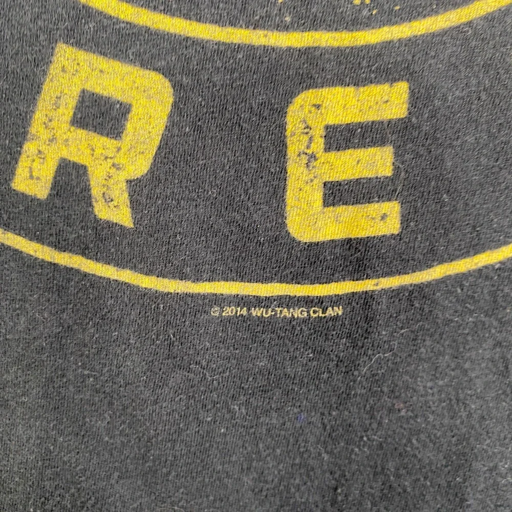 Wu-Tang Clan Forever T-Shirt Mens Large Black Yellow Graphic Hip Hop FEA 2014